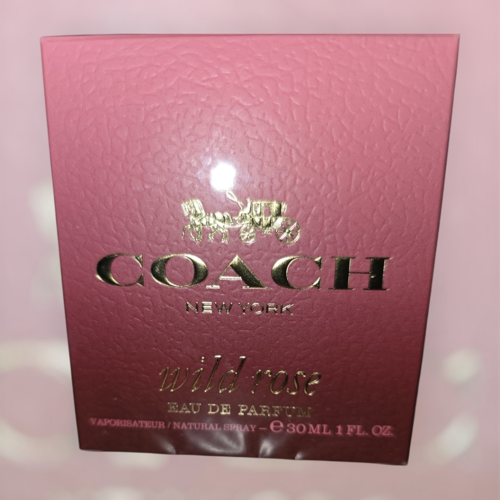 Coach Wild Rose Eau De Parfum 1 Oz Full Size New Sealed Bottle Beautiful Scent - Picture 4 of 12
